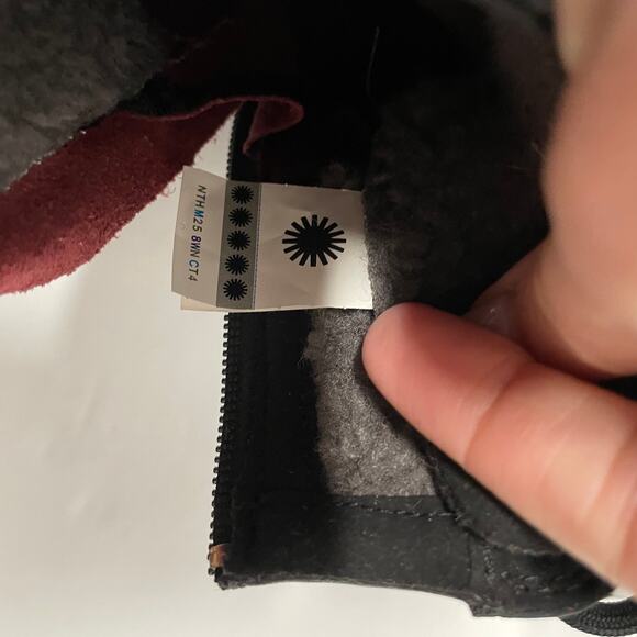 UGG Kesey Black Lace Up Waterproof Ankle Combat Winter Boot Womens Size 5 NEW - Picture 10 of 13